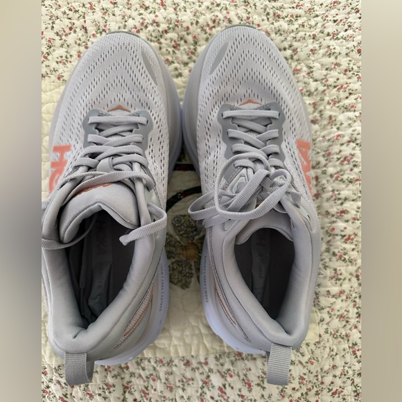 Hoka Women's Bondi 8 Harbor Mist/Lunar Rock - Picture 8 of 11